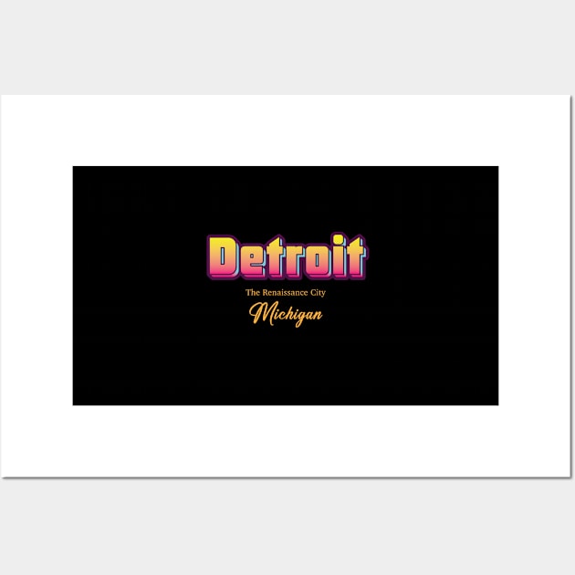 Detroit Wall Art by Delix_shop